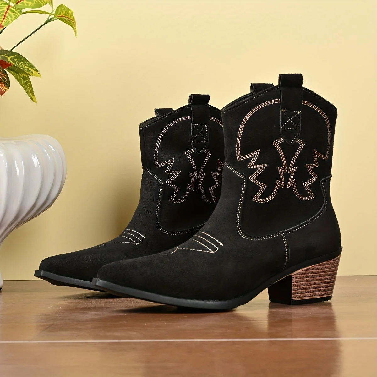 Siv | Westernboots Dam Med Broderade Detaljer