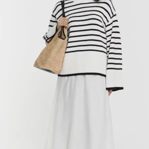 Twist & Tango Adoni Knitted Sweater black stripe