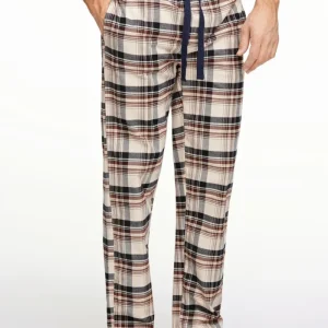 Checked pyjama pants burgundy