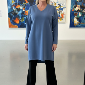 Alessia dress V neck- Jeans