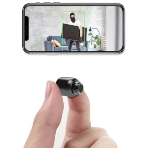 2-Pack Kompakta WiFi-Säkerhetskameror Med 1080P Visning Och Mörkerseende